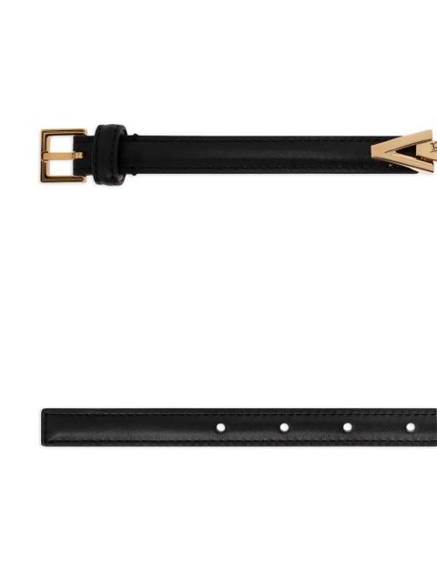 Versace V2025 chain leather belt - Black - zdjęcie produktu nr 2