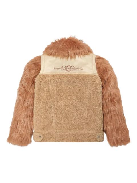 UGG x Feng Chen Wang faux-fur jacket - Neutrals