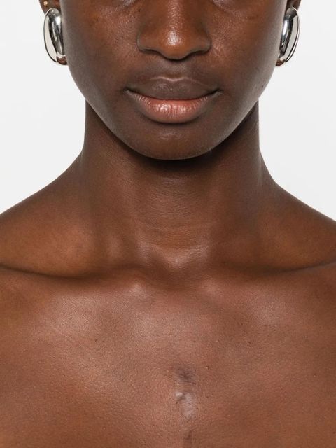 Jacquemus brass drop earrings - Silver