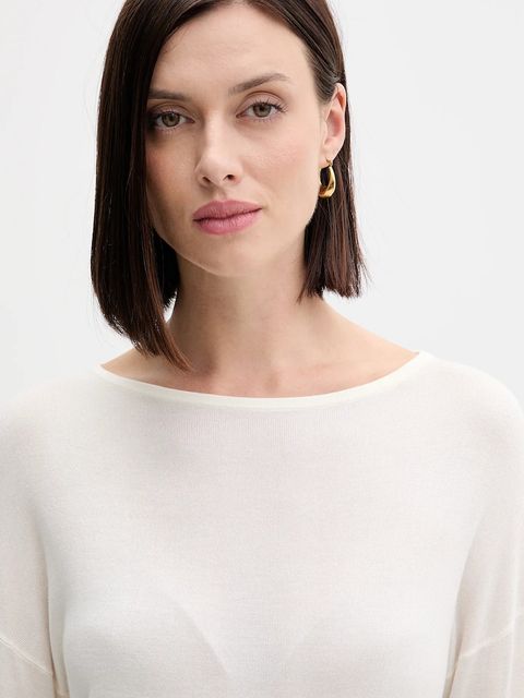 United Colors of Benetton sweter damski kolor beżowy lekki 103VD10AV