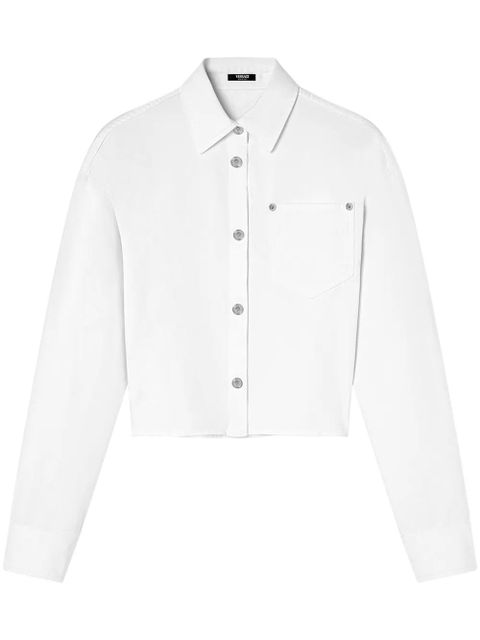 Versace cropped denim shirt - White - zdjęcie produktu nr 1