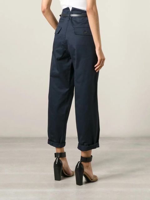 Golden Goose belted chino trousers - Blue
