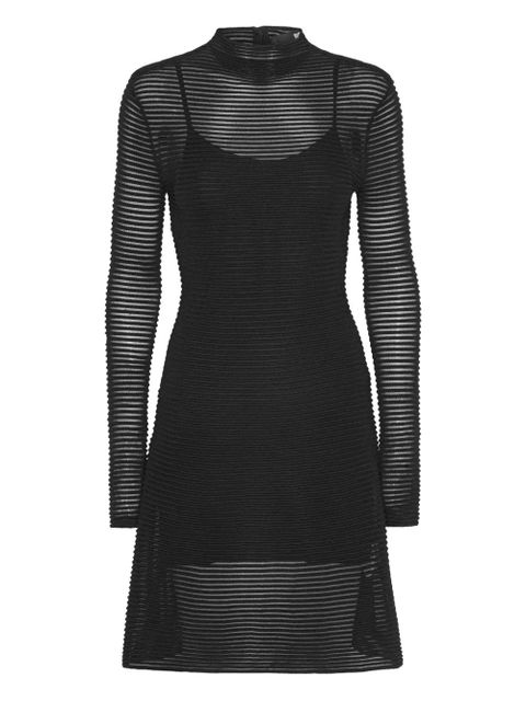 ROTATE BIRGER CHRISTENSEN knitted flared mini dress - Black - zdjęcie produktu nr 1