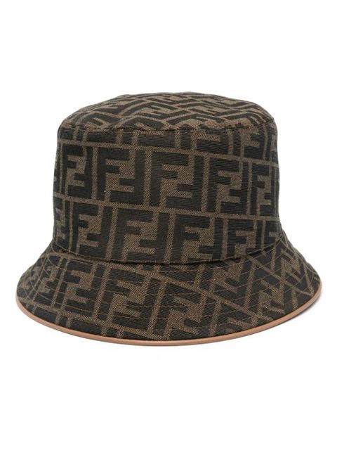 FENDI FF-motif bucket hat - Brown - zdjęcie produktu nr 1