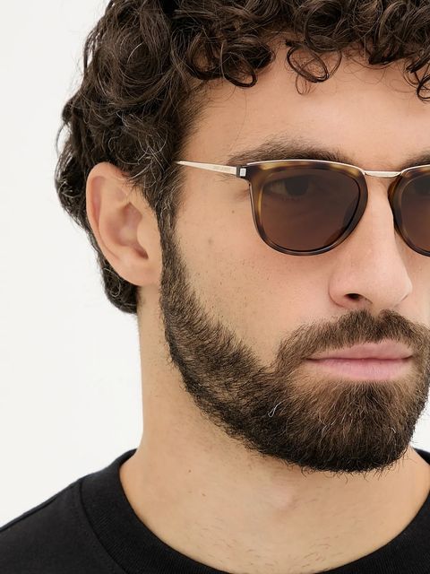 Saint Laurent okulary przeciwsłoneczne kolor brązowy SL 753 - zdjęcie produktu nr 2