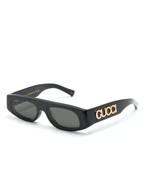 Gucci Eyewear oval-frame sunglasses - Black - zdjęcie produktu nr 2