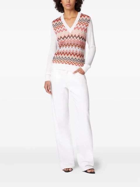 Missoni zigzag-pattern sweater - White - zdjęcie produktu nr 2