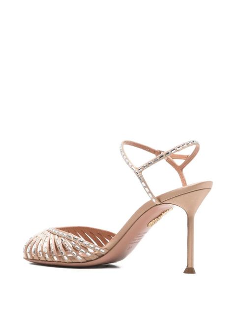 Aquazzura Hold Me open-toe embellished sandals - Pink