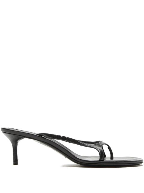 Acne Studios leather heeled sandals - Black - zdjęcie produktu nr 1