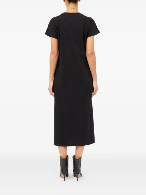 MM6 Maison Margiela short-sleeve midi dress - Black
