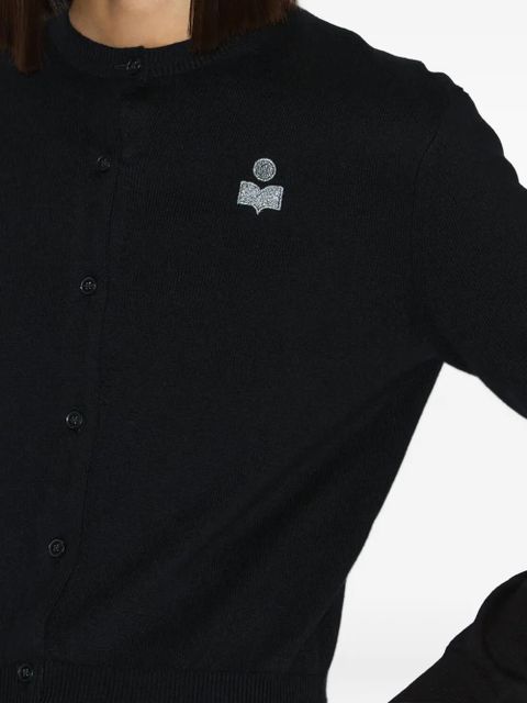 MARANT ÉTOILE Mona embroidered cardigan - Black