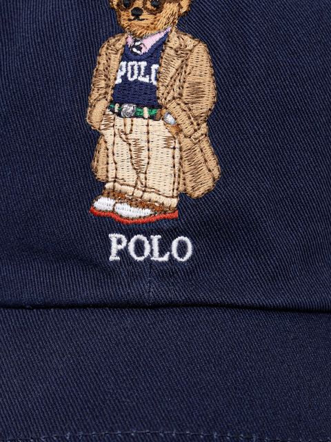 Polo Ralph Lauren czapka z daszkiem bawełniana kolor granatowy z aplikacją 211A87349 - zdjęcie produktu nr 2