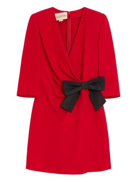 Valentino Garavani bow-detail mini dress - Red