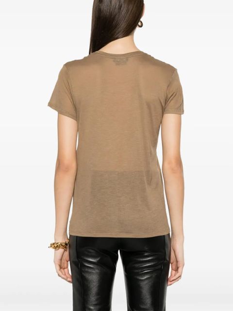 TOM FORD semi-sheer T-shirt - Brown