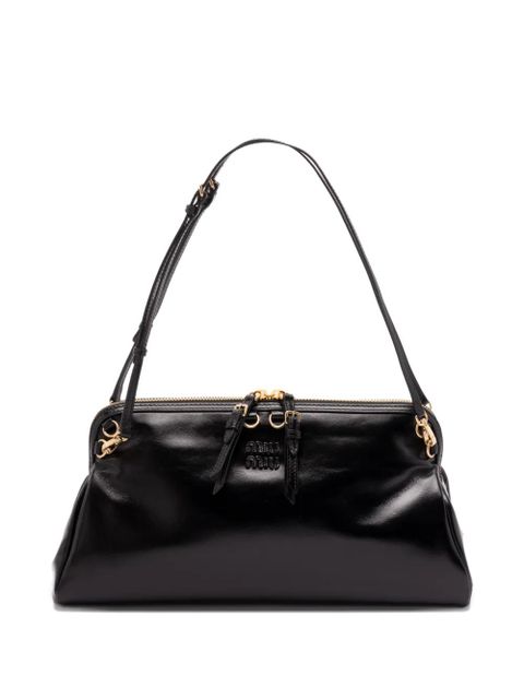 Miu Miu leather shoulder bag - Black - zdjęcie produktu nr 1