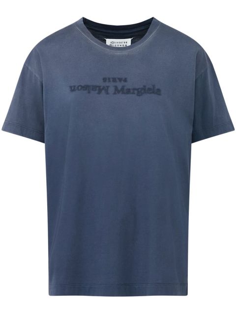 Maison Margiela Reverse Logo cotton T-shirt - Blue - zdjęcie produktu nr 1