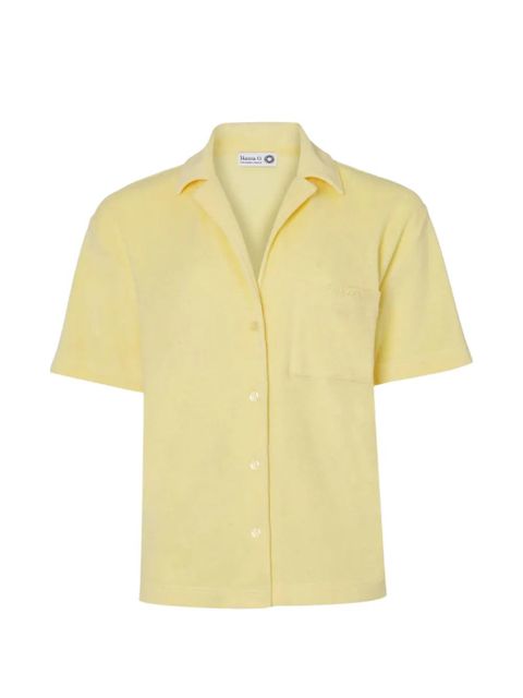 Hunza G towelling short-sleeve shirt - Yellow - zdjęcie produktu nr 1