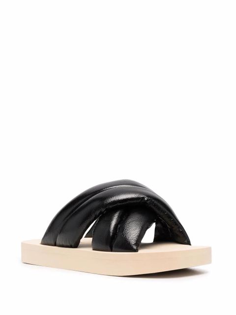 Proenza Schouler crossover slide sandals - Black - zdjęcie produktu nr 2
