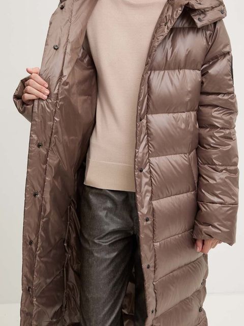 MMC STUDIO kurtka puchowa ICELAND damska kolor brązowy zimowa