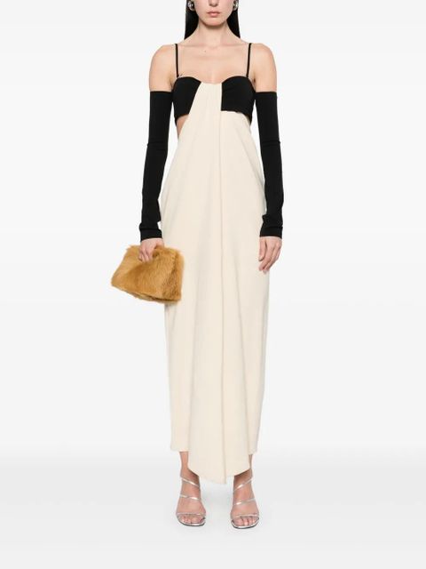 Nanushka bandeau draped maxi dress - Neutrals - zdjęcie produktu nr 2