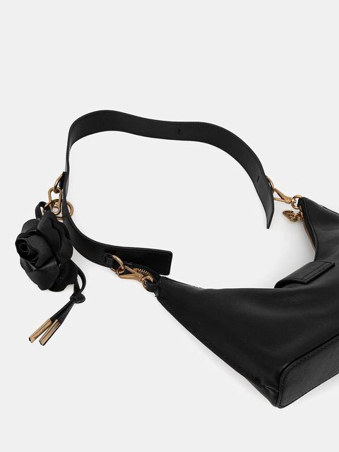 Marciano by Guess torebka skórzana kolor czarny 5YGZ04 7286A