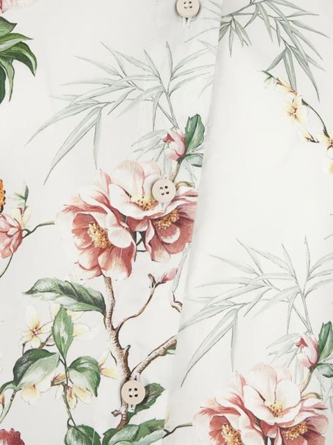 The Attico floral-print shirt - White