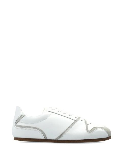 Moschino lace-up leather sneakers - White - zdjęcie produktu nr 1