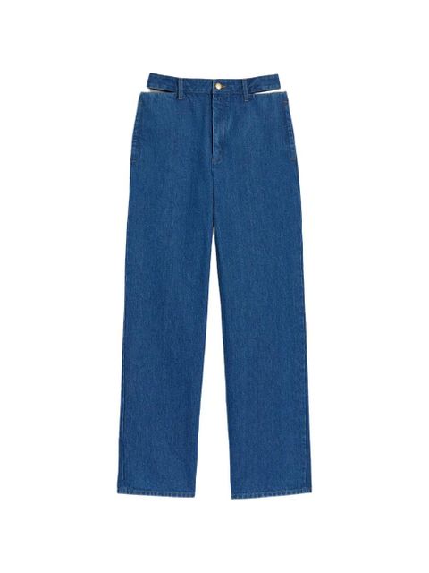 Jil Sander cut-out jeans - Blue - zdjęcie produktu nr 1