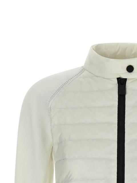 Moncler Grenoble padded-front zip-up cardigan - Neutrals
