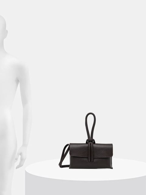 Answear.LAB kopertówka skórzana kolor brązowy