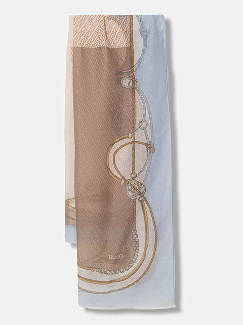 Liu Jo szal damska kolor niebieski wzorzysta 2A6052 T2745 - zdjęcie produktu nr 1