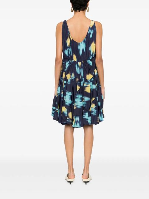 Lanvin charmeuse mini dress - Blue