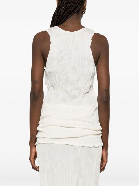 TOTEME crinkled-texture top - Neutrals