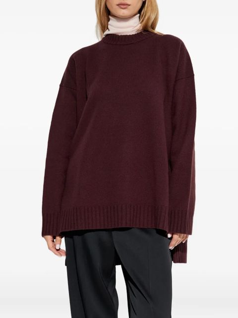 Jil Sander crew-neck sweater - Red