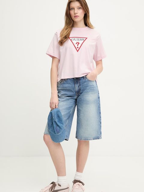 Guess Jeans t-shirt basic damski - zdjęcie produktu nr 1