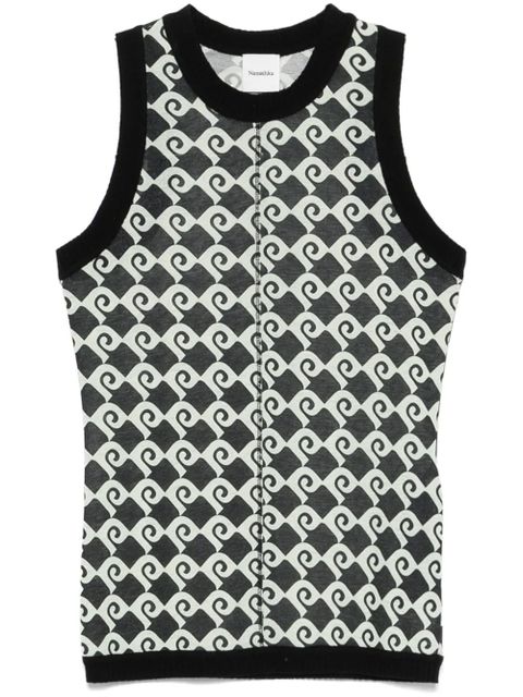 Nanushka Denalie tank top - Green - zdjęcie produktu nr 1
