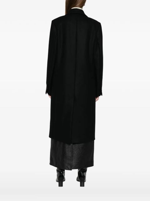 TOTEME single-breasted wool coat - Black