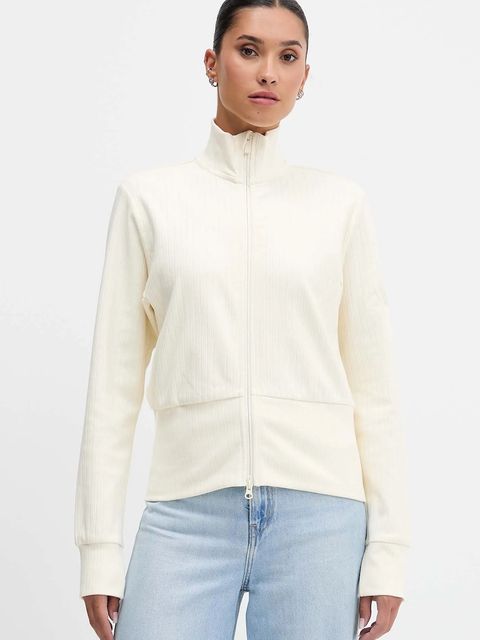 adidas bluza All Szn Winterized damska kolor beżowy gładka JW7434 - zdjęcie produktu nr 1