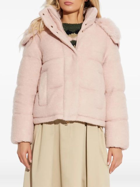 Moncler Virieu Bouclé padded jacket - Pink