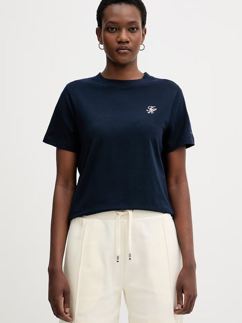 Tommy Hilfiger T-shirt damski z bawełną - zdjęcie produktu nr 1