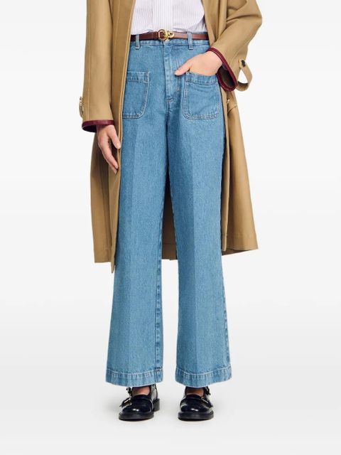 SANDRO wide-leg jeans - Blue - zdjęcie produktu nr 1