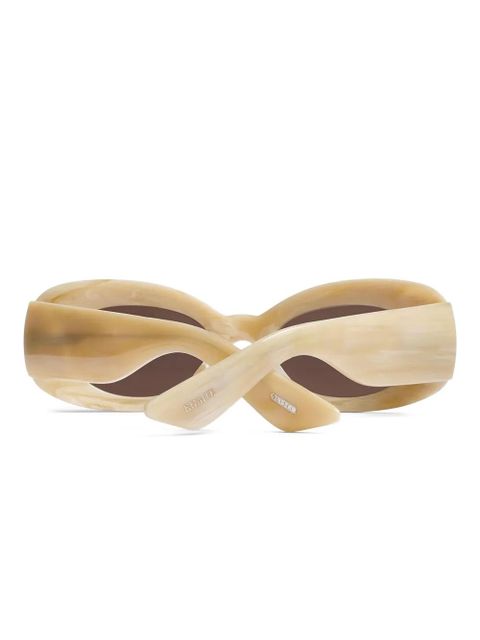 KHAITE oval-frame sunglasses - Neutrals