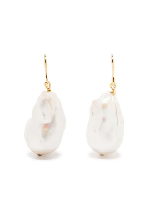 Jil Sander pearl-detail drop earrings - White - zdjęcie produktu nr 1
