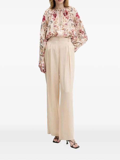 FARM Rio floral tie blouse - Neutrals - zdjęcie produktu nr 2