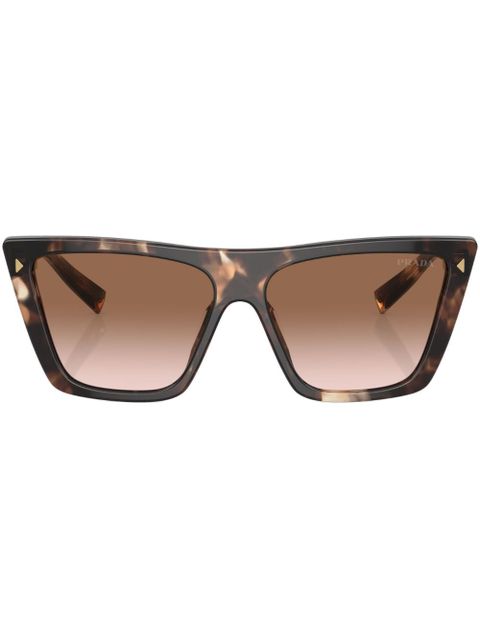 Prada Eyewear square-frame tortoiseshell-effect sunglasses - Green - zdjęcie produktu nr 1
