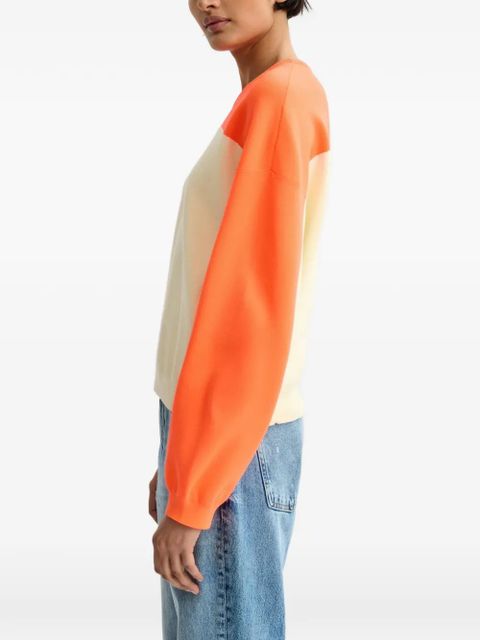 Essentiel Antwerp two-tone ribbed-cuff sweatshirt - Neutrals