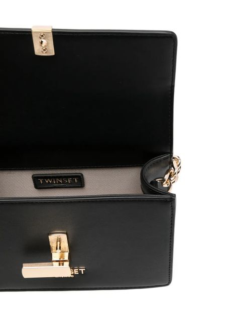 TWINSET gold-tone-hardware cross-body bag - Black