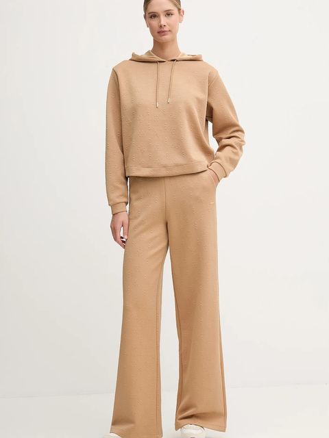 Guess bluza PEONY damska kolor beżowy z kapturem gładka V5YQ04 KBSL2 - zdjęcie produktu nr 2