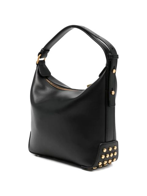 Tod's stud-embellishment leather tote bag - Black