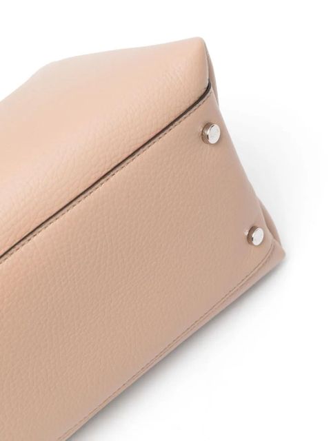 Tod's logo-pendant leather tote bag - Neutrals